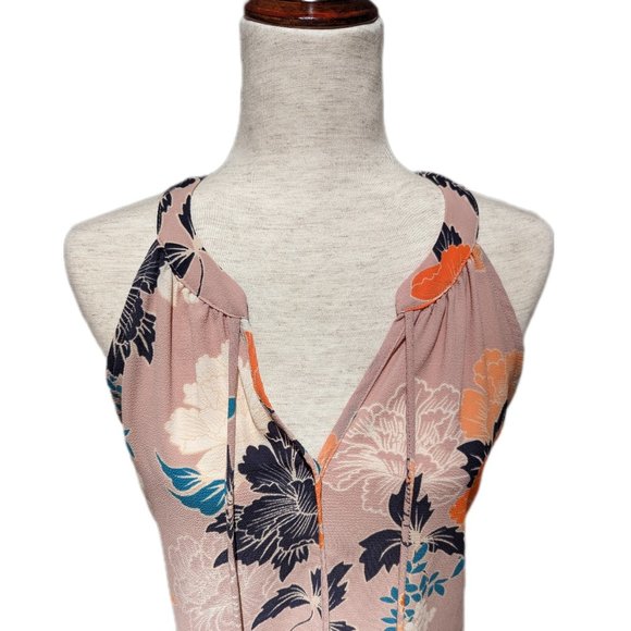C&E Floral Sleeveless Blouse w/ Tassels - Picture 6 of 10